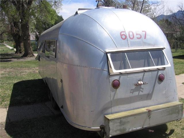 airstream overlander 1957 back view